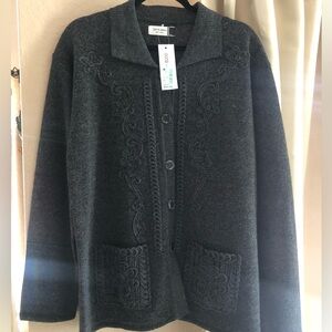 Jon & Anna Dark Grey Button-Up Cardigan (M/L) BRAND NEW**
